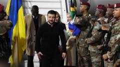 Zelensky cuts short South Africa visit after Russian attack on Kyiv