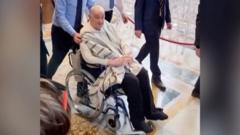 Watch: Pope seen without usual papal attire