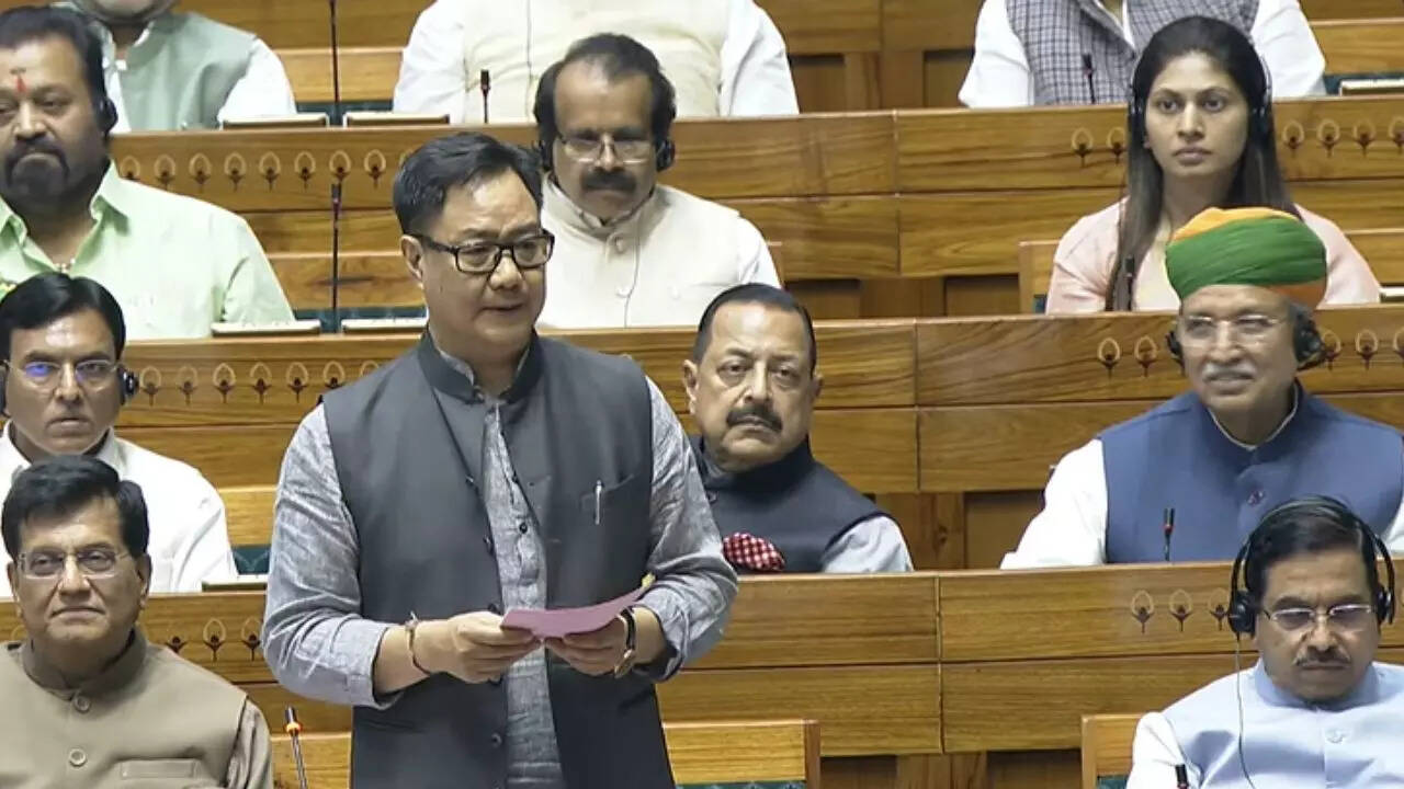 ‘Cash-rich Waqf board but Muslims remained poor’: Kiren Rijiju in LS