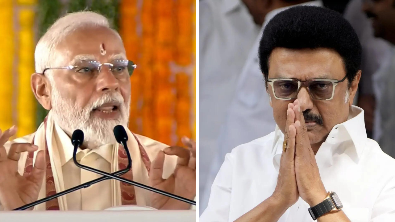 ‘At least sign in Tamil’: PM Modi takes shot at DMK govt amid language row
