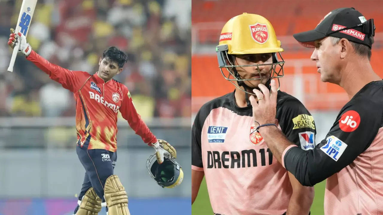 From duck to 39-ball ton! Priyansh follows Ponting’s first-ball six advice