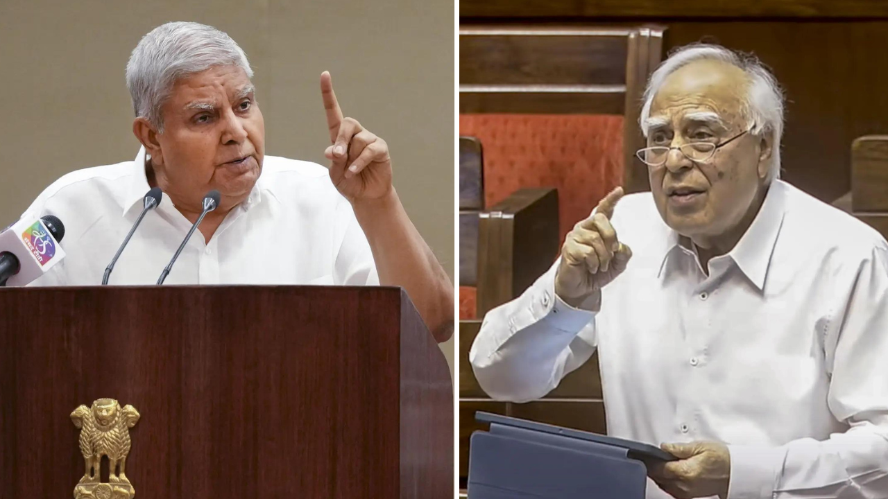 Kapil Sibal’s Indira Gandhi reply in sharp retort to Dhankhar’s SC remark