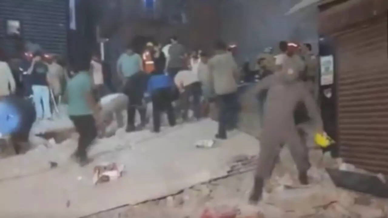 4 dead, several feared trapped as building collapses in Delhi’s Mustafabad