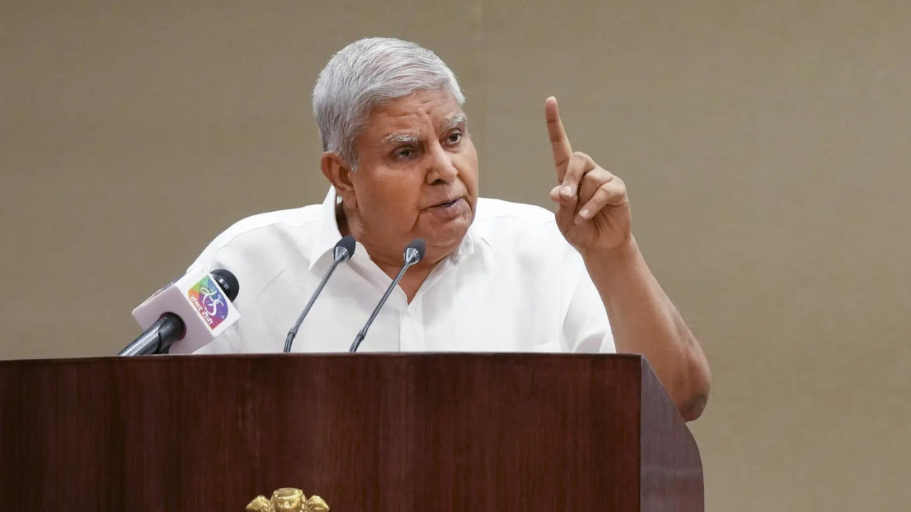 ‘Parliament is supreme’: VP Dhankhar renews attack on judiciary over powers