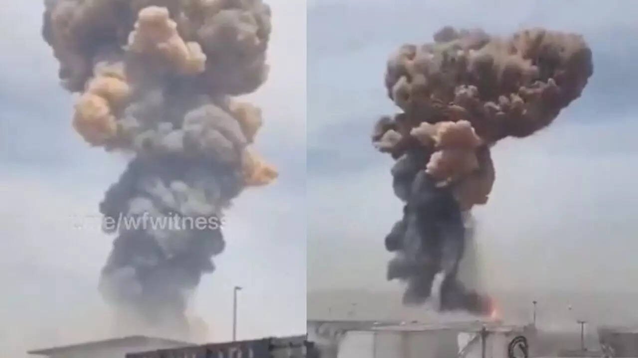 Watch: Massive explosion rips through Iran port, 115 injured
