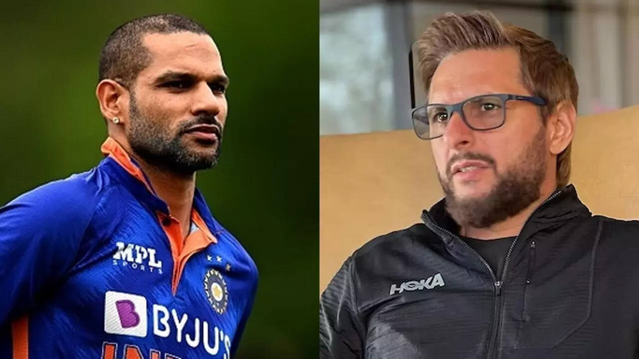 ‘Kargil mein bhi haraya tha’: Shikhar Dhawan destroys Shahid Afridi