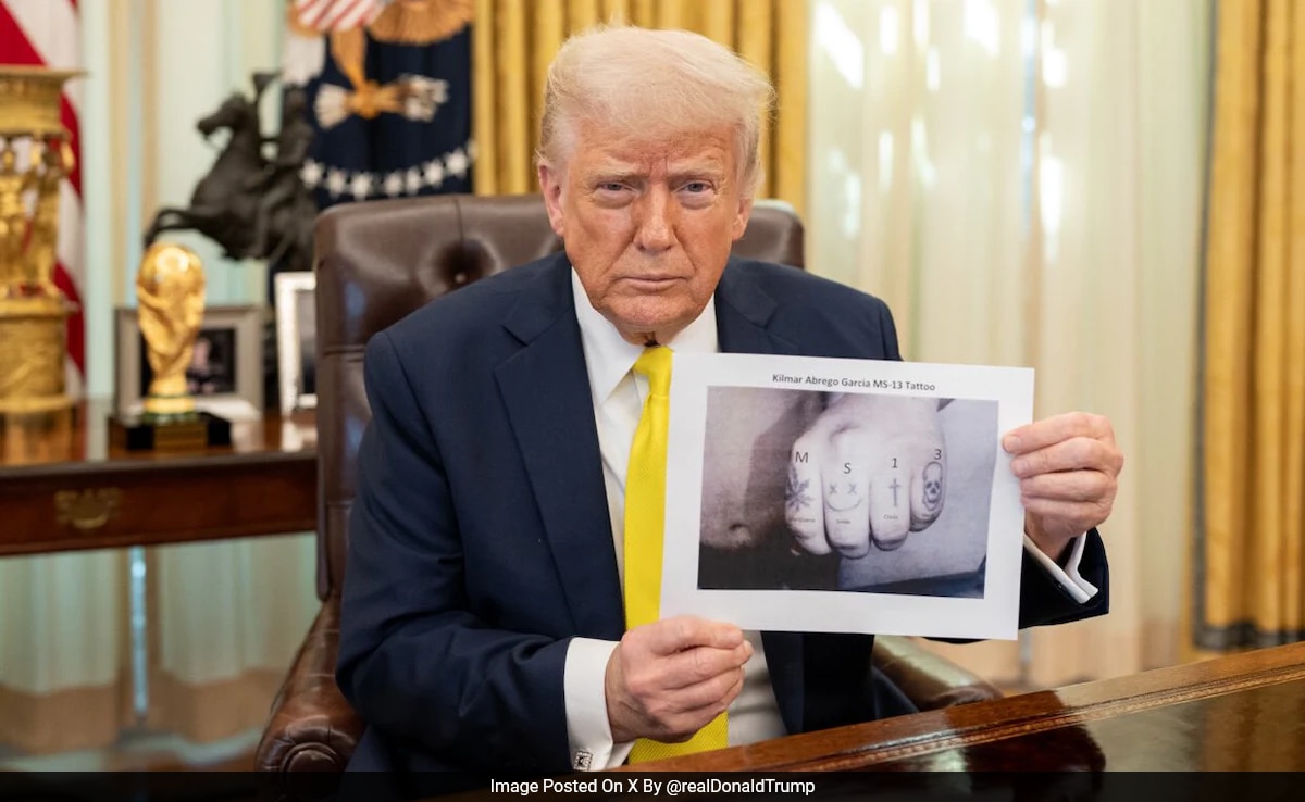 “Must Be Allowed To Do My Job”: Trump’s MS-13 Tattoo Photo Sparks Debate