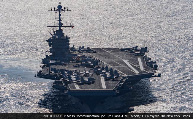 -Million US Fighter Jet Falls Off Aircraft Carrier Into Red Sea
