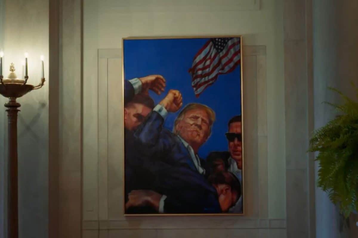 ‘Fight, Fight, Fight’: Trump’s ‘Fist-Pump’ Artwork Replaces Obama’s Portrait At White House