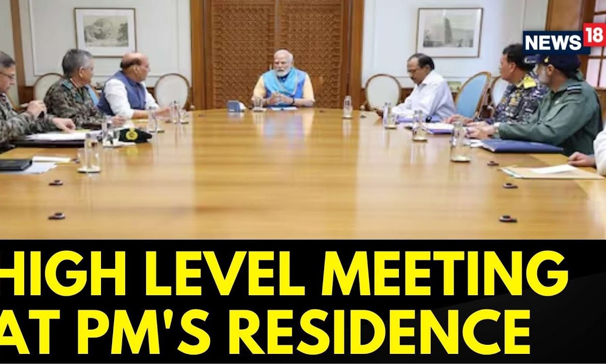 High Level Meeting Underway At PM’s Residence, Tri-services Chiefs, Defence Minister, NSA Present