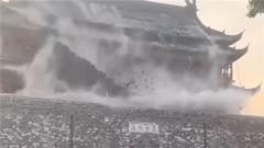 Watch: Roof of historic Ming Dynasty tower collapses in China