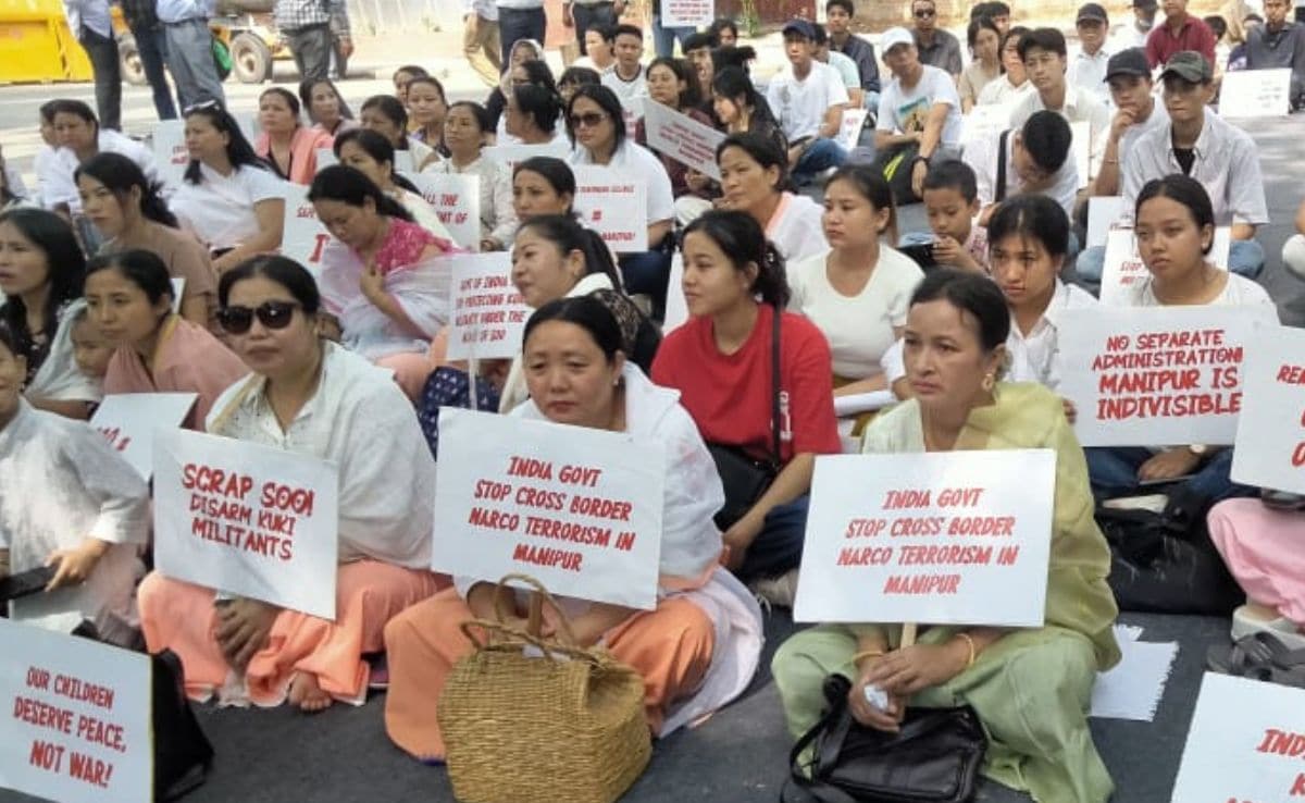 Protests By Kuki, Meitei Groups Mark 2 Years Of Manipur Ethnic Violence