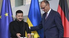 Germany’s Merz promises to help Ukraine produce long-range missiles