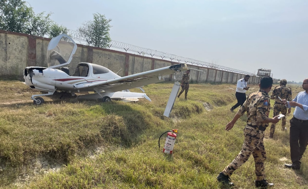 Trainer Aircraft Hits Boundary Wall Of UP’s Aligarh Airport, Pilot Safe