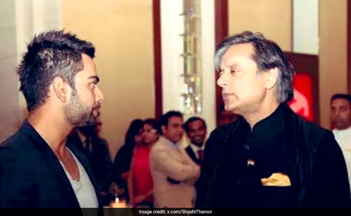 Shashi Tharoor Recalls When He Met The “Immortal” Virat Kohli Face-To-Face