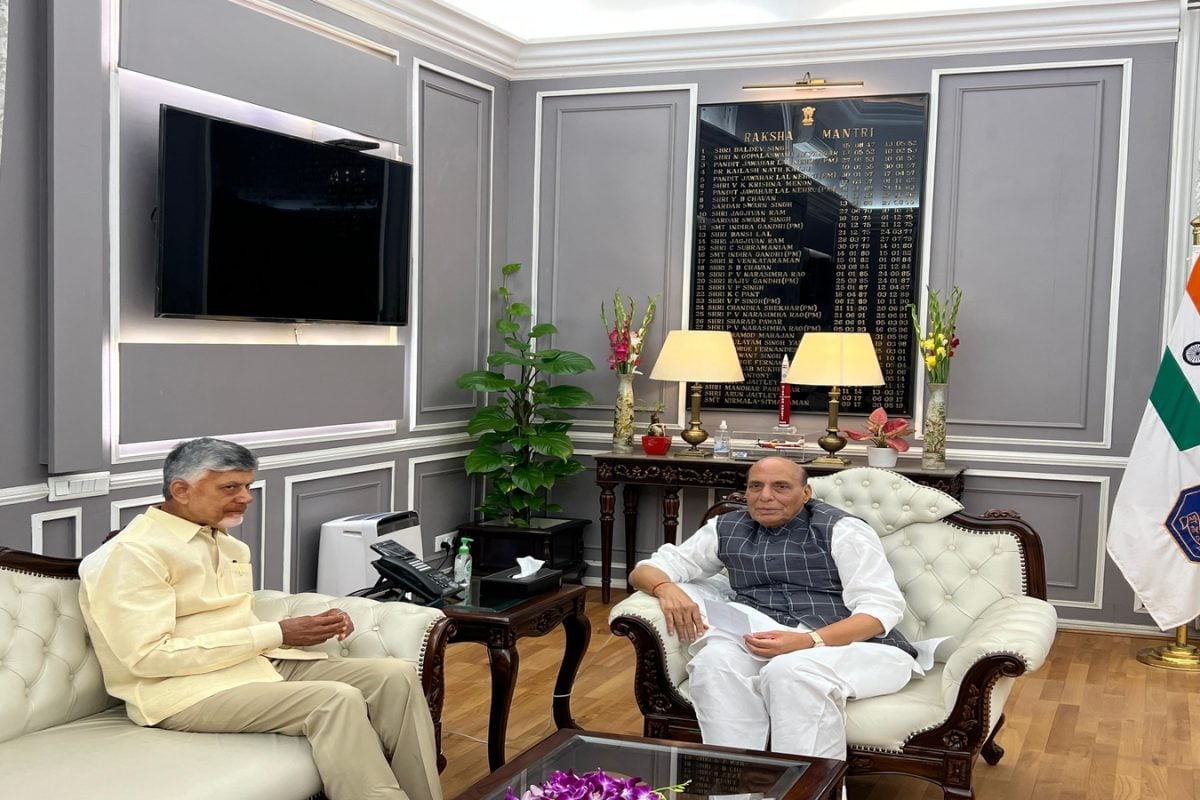 Chandrababu Naidu Praises Operation Sindoor, Proposes Defence Production In Andhra While Meeting Rajnath Singh