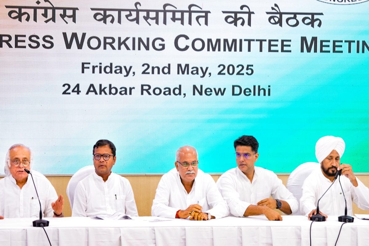 CWC Meet: Congress Targets Centre Over Pahalgam ‘Inaction’, Questions Caste Census Timeline