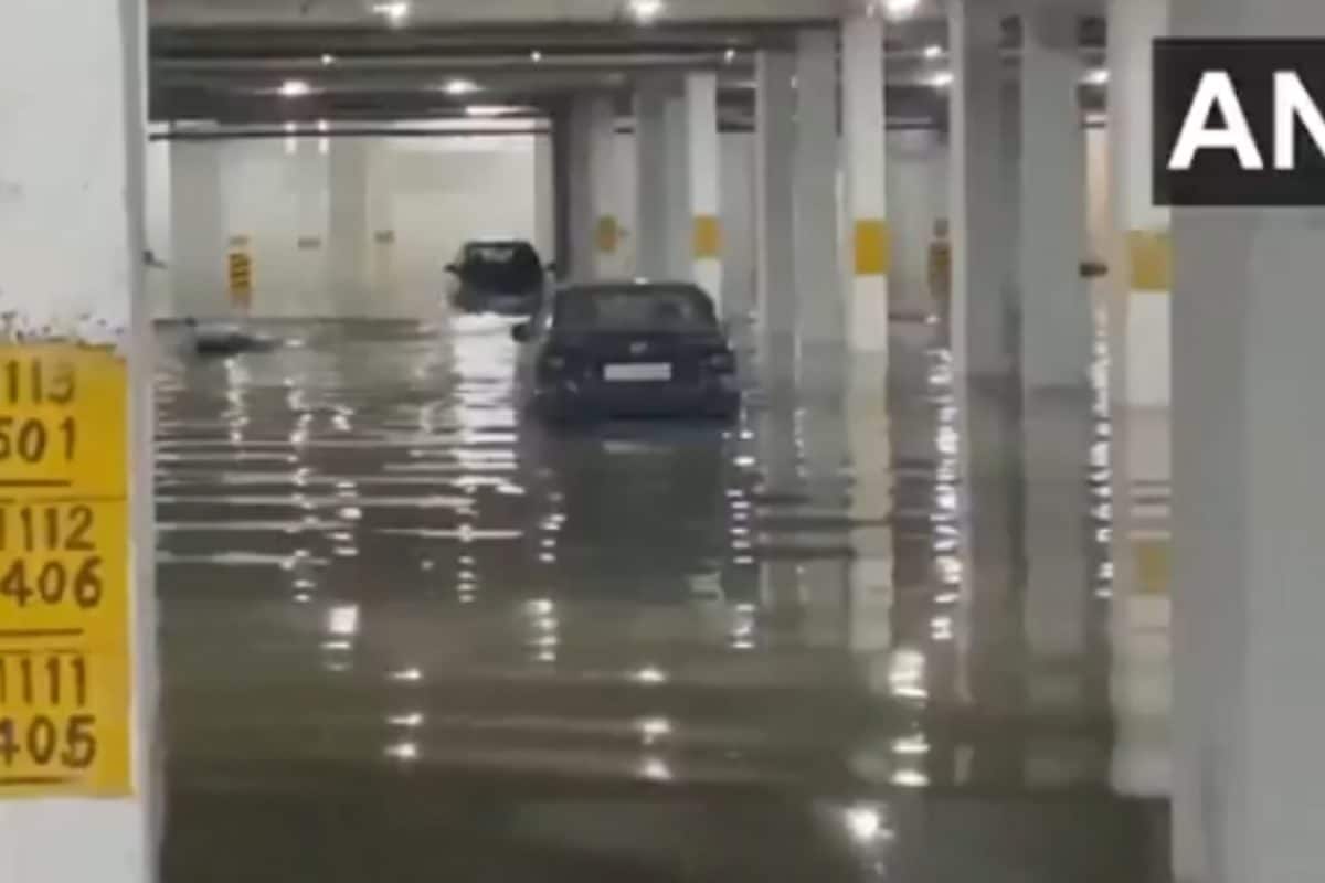 Ghaziabad Apartment Basement Gets Flooded After Nearby Drain Wall Collapses | Video