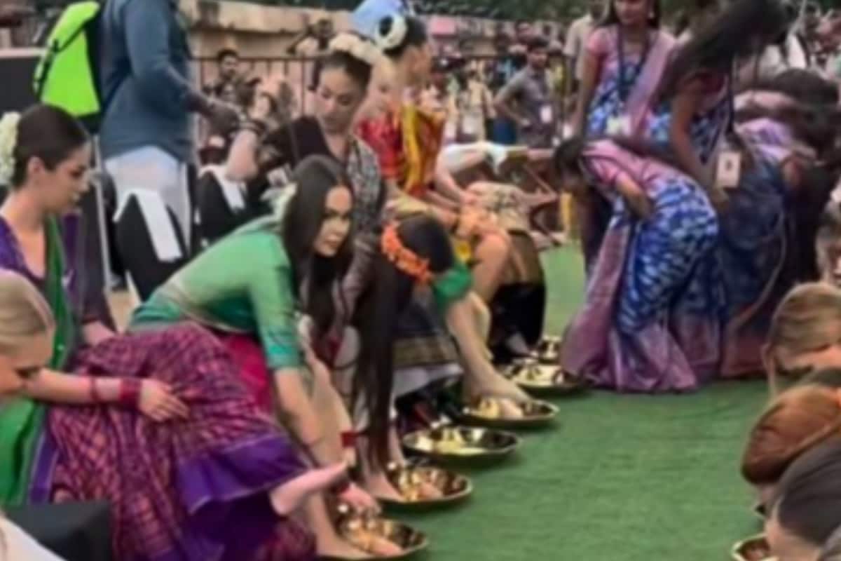 Video Of Telangana Women Washing Miss World Contestants’ Feet Sparks Outrage: ‘Disgusting, Racist’