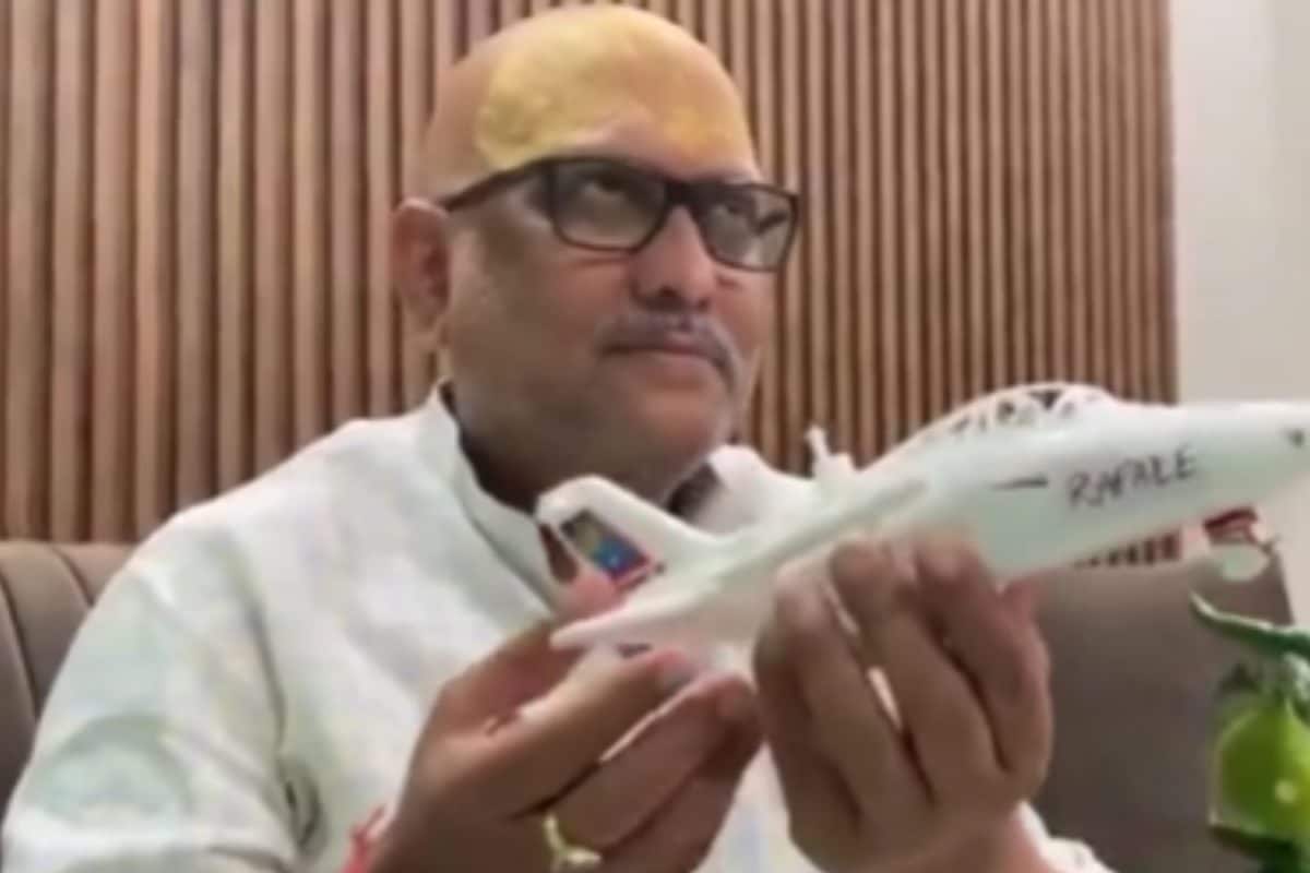 Toy Rafale Jet With Lemon And Chilly: UP Congress Chief’s Unique Criticism Of Centre | Watch