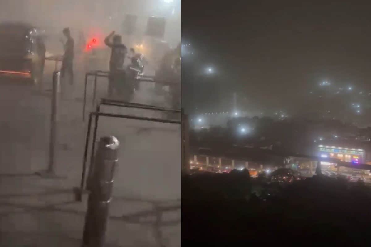 Mumbai Hit By Thunderstorm, Heavy Rain; IMD Sounds Yellow Alert | Videos