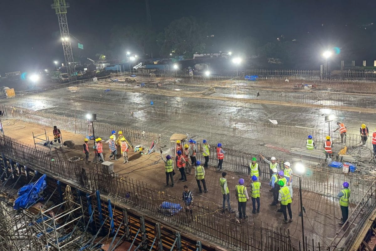 Virar Bullet Train Station Reaches ‘Concrete’ Construction Milestone As First Slab Cast