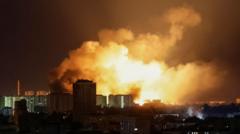 Russia launches major aerial attack on Ukraine capital