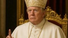 Trump criticised after posting AI image of himself as Pope