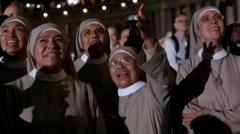 Watch: Black smoke emerges after first conclave ballot