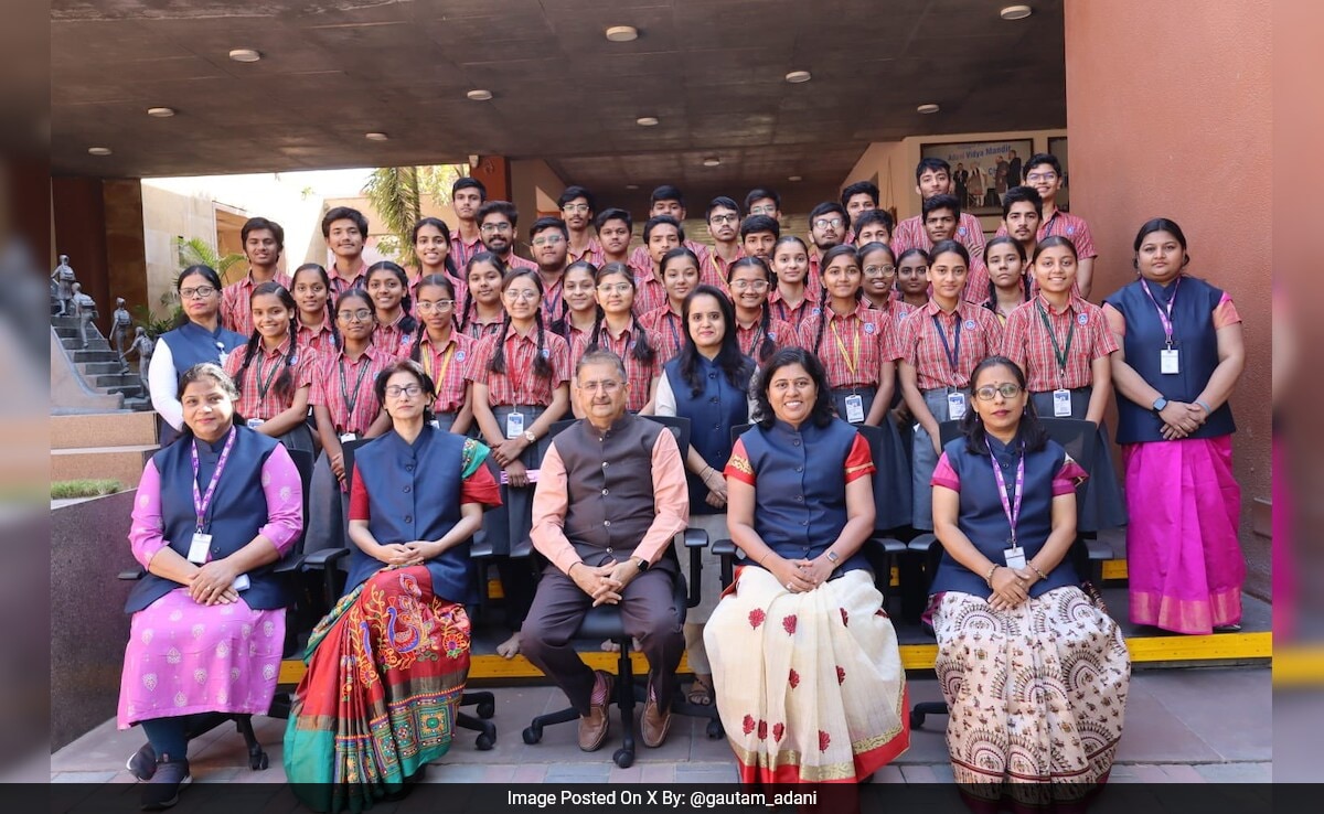 “No Fees! No Limits!”: Gautam Adani Praises Adani Vidya Mandir Students For 100% CBSE Result