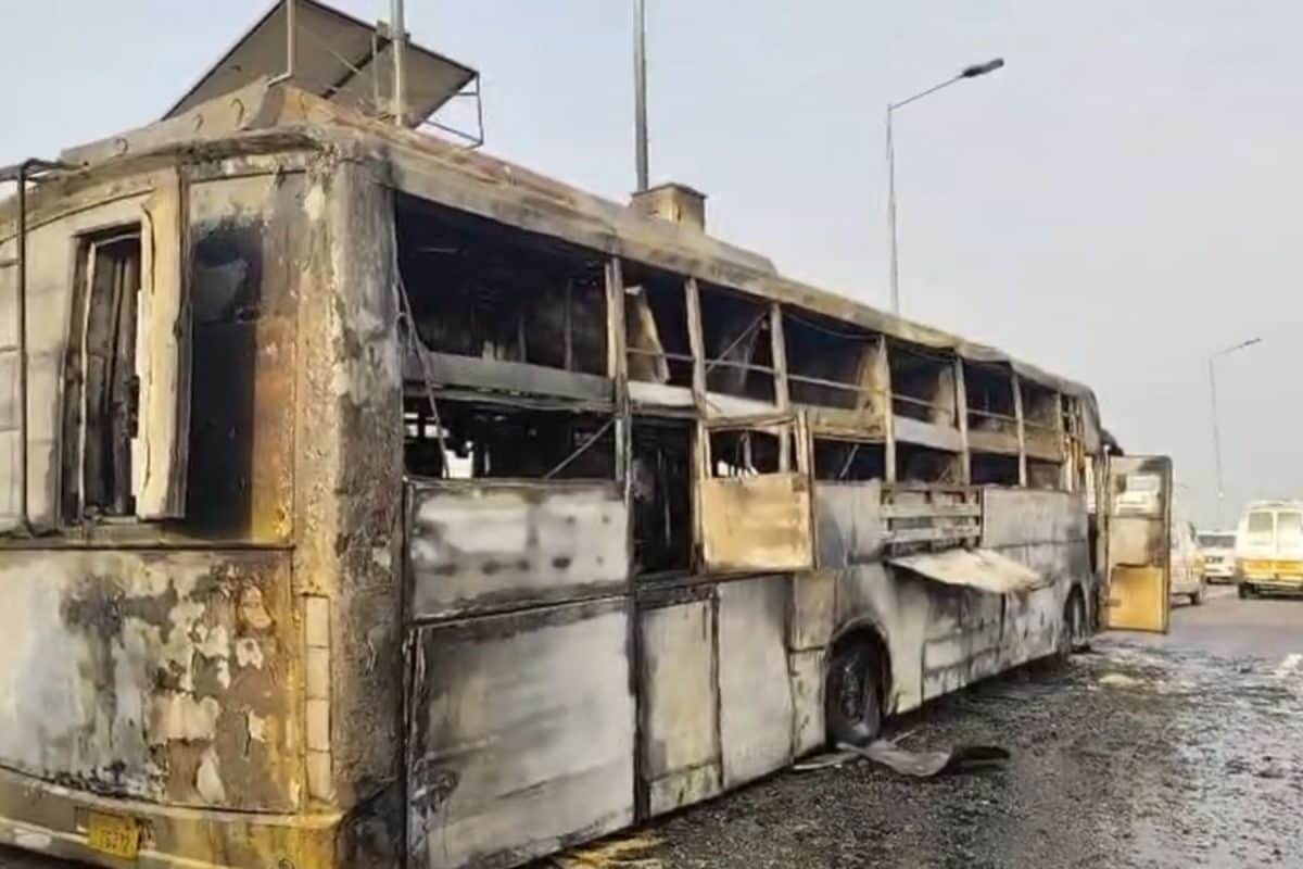 5 Killed Including Two Children As Delhi-bound Bus Catches Fire In Lucknow