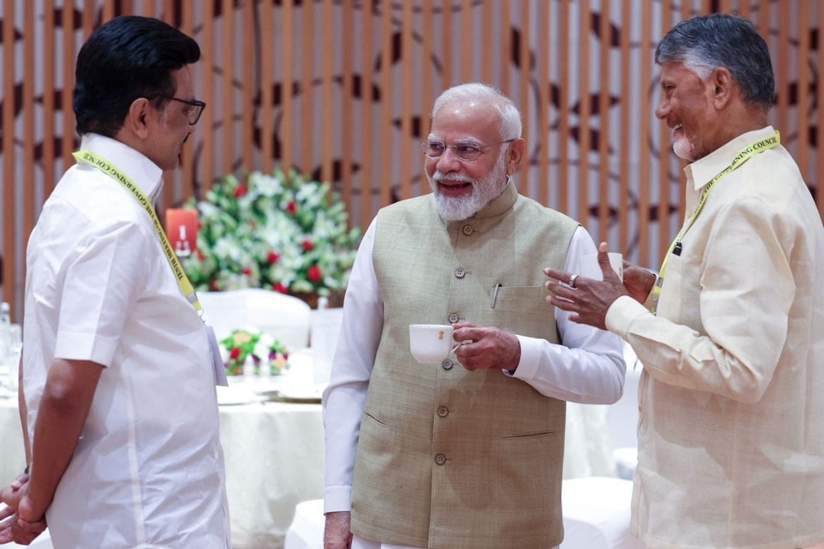 From MK Stalin To Revanth Reddy And More: PM Modi Interacts With INDIA Bloc CMs At NITI Meet