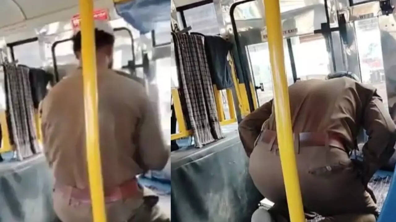 Karnataka roadways bus driver offers namaz during duty hours, faces probe