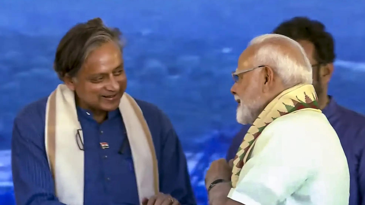 PM Modi mocks INDIA bloc with ‘sleepless nights’ jibe in presence of Tharoor, Vijayan