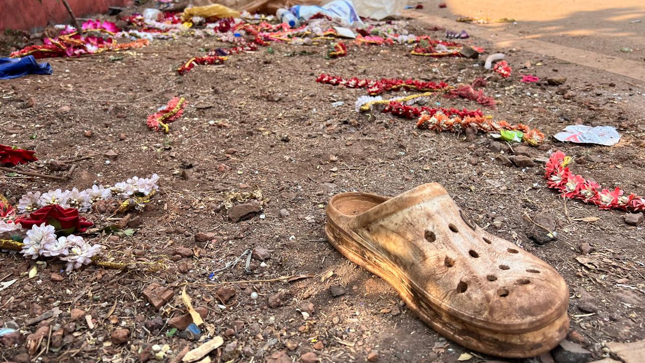 Watch: Moment when stampede broke out at Goa temple