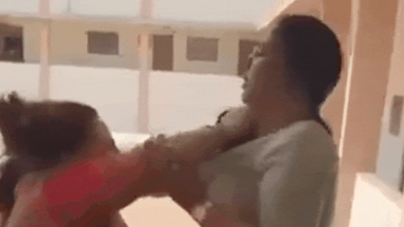 Slaps, screams & smashed phones: School principal, librarian clash on cam