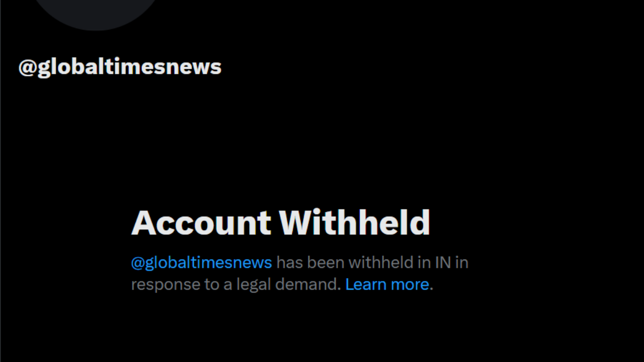 Government bans Global Times’ X handle for spreading false claims on Indian forces