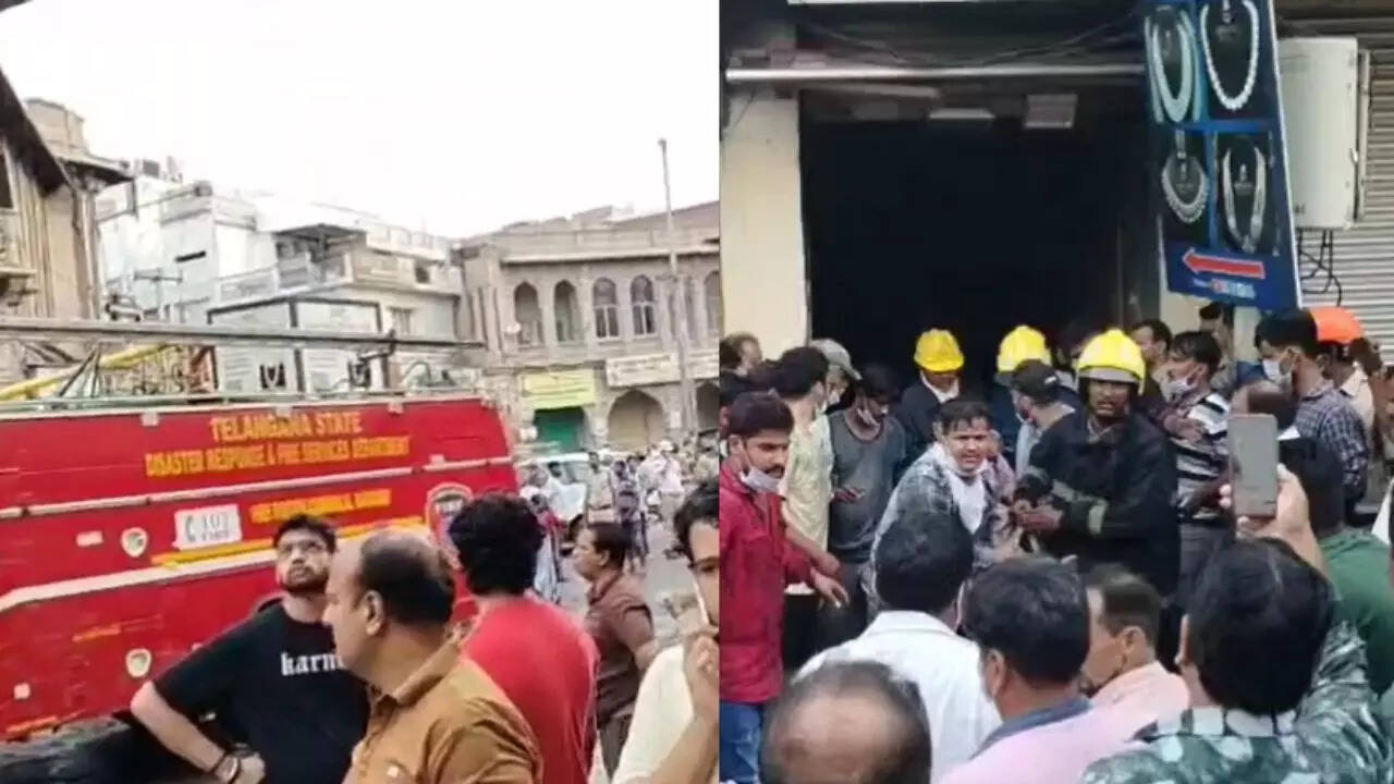 17 killed after fire breaks out in building near Hyderabad’s Charminar