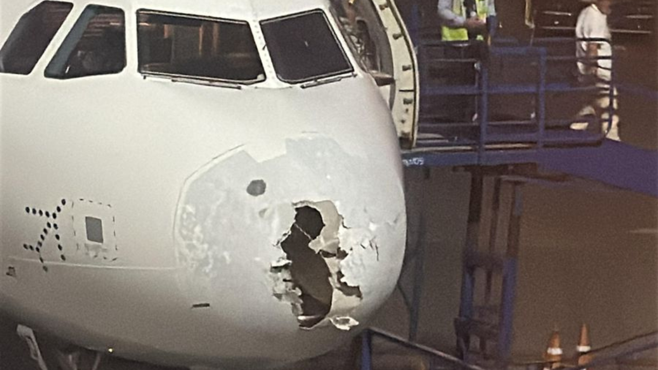 Mid-air scare: Hit by turbulence, IndiGo flight lands safely in Srinagar with damaged nose