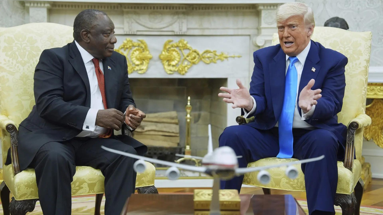 Trump ambushes South Africa prez with photos, videos on ‘white genocide’