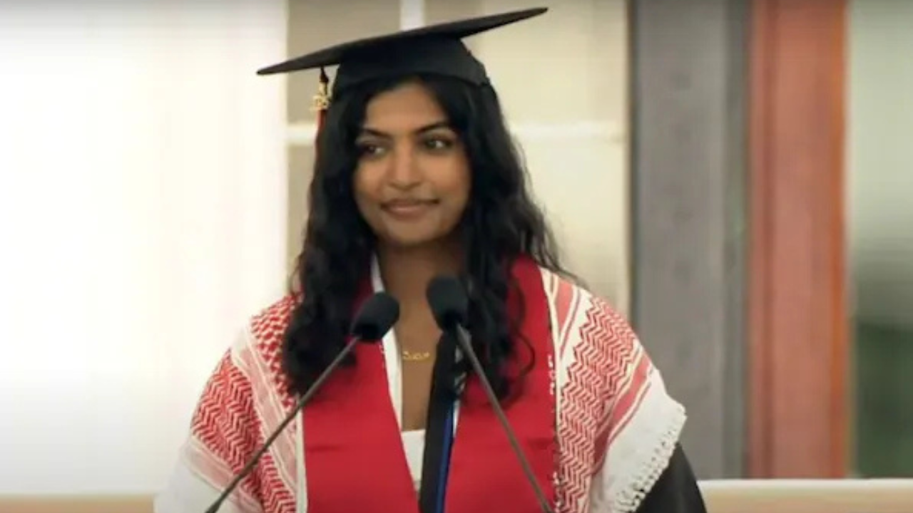 Indian-American undergrad from MIT torches alma mater and Israel at grad ceremony