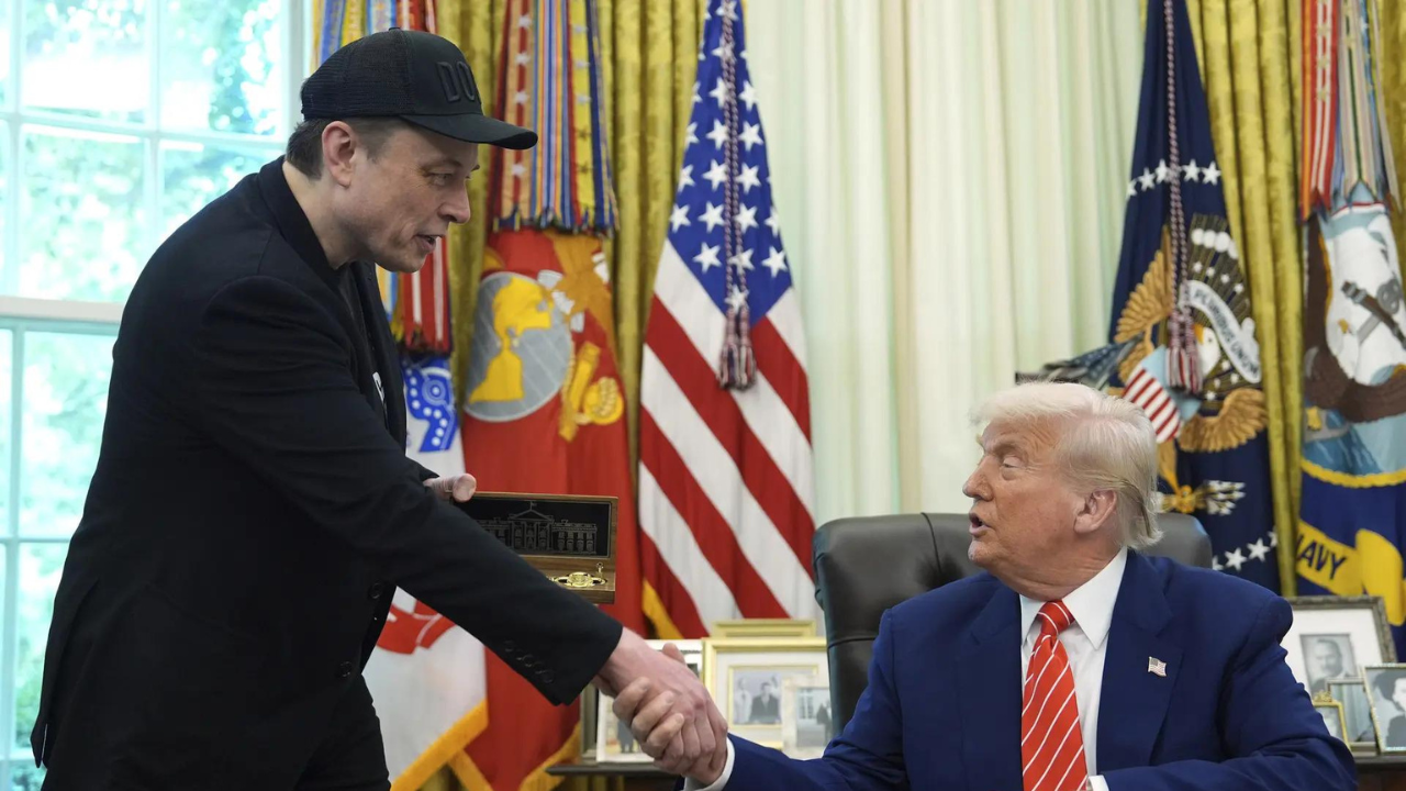 Musk ‘not really leaving,’ says Trump in White House joint address