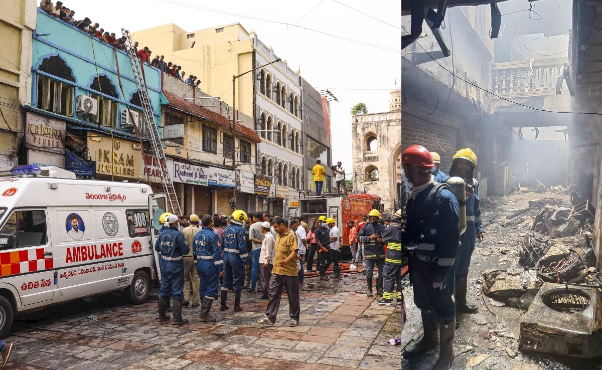17 Killed In Massive Fire At Building Near Hyderabad’s Iconic Charminar