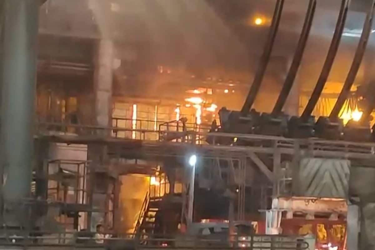 Massive Fire Breaks Out At Visakhapatnam Steel Plant, Firefighting Efforts Underway