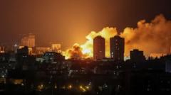 Three killed in ‘massive’ Russian strikes across Ukraine, Zelensky says