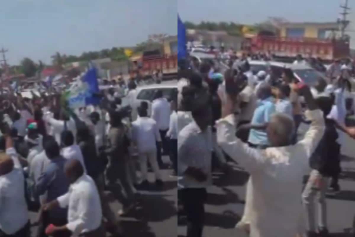 YSRCP Supporter Run Over By Jagan Mohan’s Convoy Vehicle In Andhra Pradesh, Dies