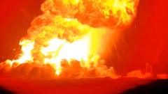 Moment SpaceX rocket explodes into massive fireball