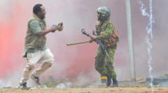 At least 16 killed as Kenya protesters battle police, rights group says
