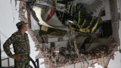 The terrifying moment when Air India plane crashed into a canteen