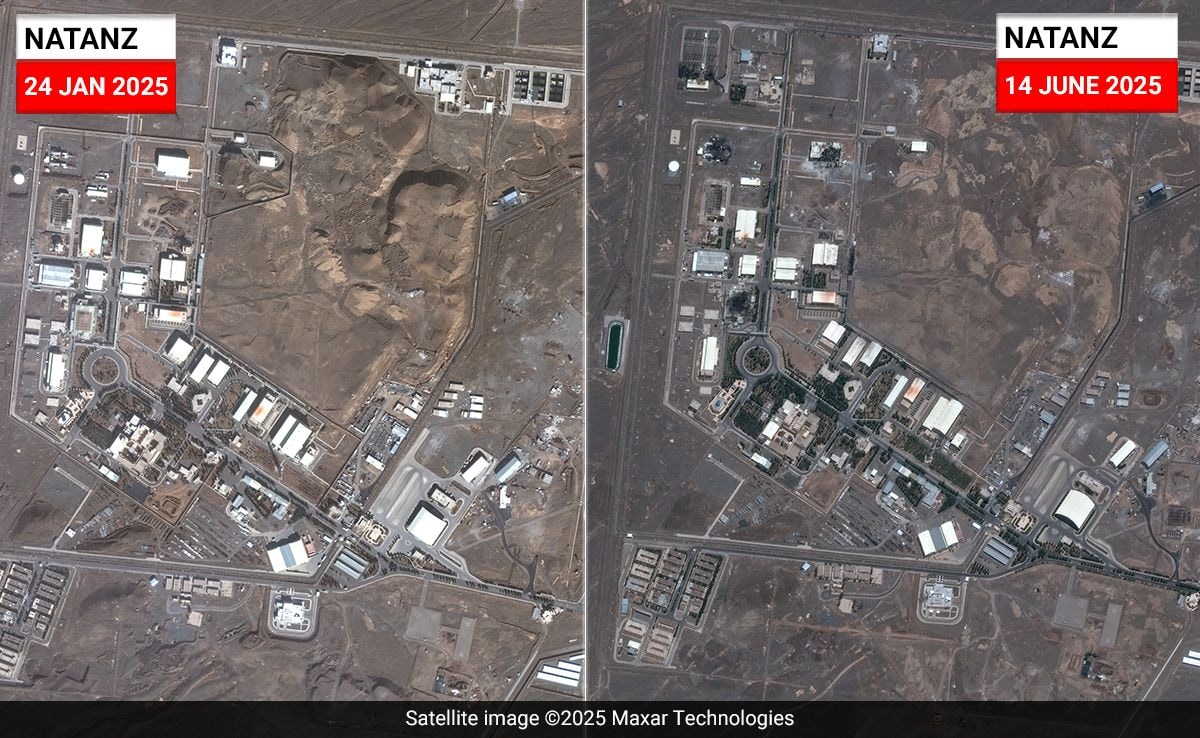 Satellite Images Show Damage At Iran’s Nuclear Site After Israel Strikes